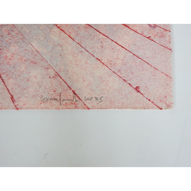 Contemporary 1985 Walter Crump Abstract Landscape Collograph Print For Sale - Image 3 of 5