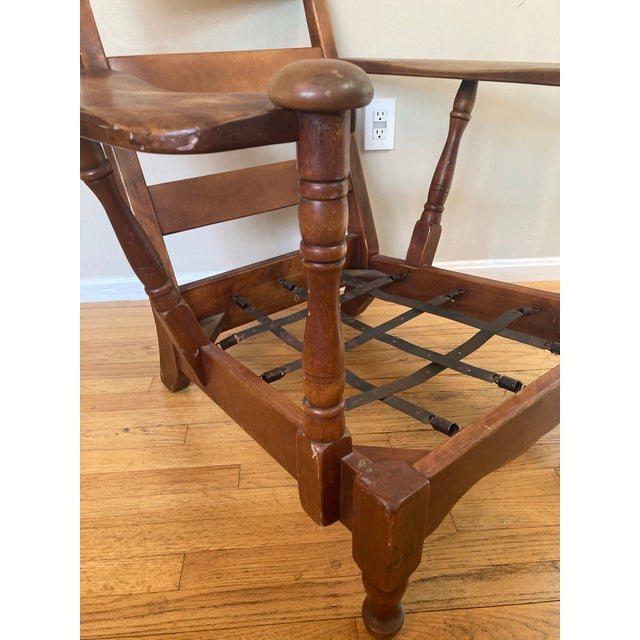 Mid Century Craftsman Maple Paddle Arm Lounge Chair - Cushman Colonial Creation For Sale - Image 9 of 12