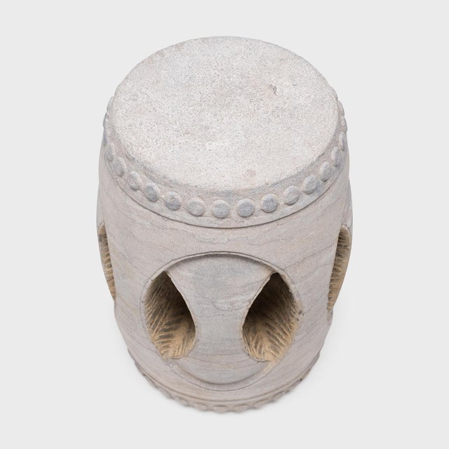 Chinese Interlocking Limestone Drum For Sale - Image 4 of 6