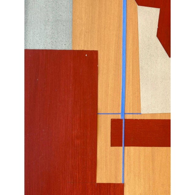 Postmodern 1980s Postmodern Geometric Collage by Gerald Johnson For Sale - Image 3 of 6