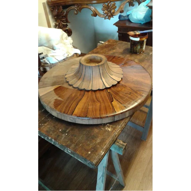 19th Century Round Sail Table in Rosewood For Sale - Image 6 of 8