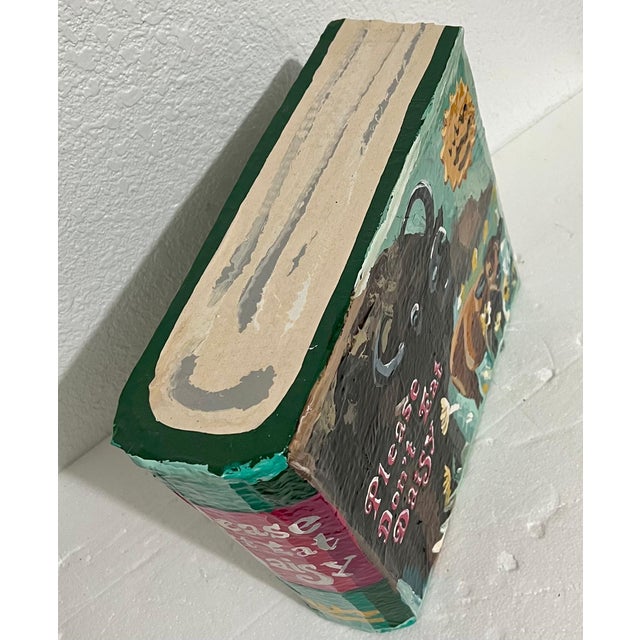 Jean Lowe, Book Sculpture Paper Mache Enamel Painting Jean Lowe Please Don't Eat Daisy For Sale - Image 15 of 18