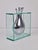 Art Vase in Aluminum and Glass attributed to Lisa Mori, Italy, 1980s, Set of 4 For Sale - Image 17 of 18