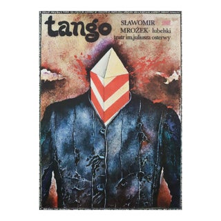 1984 Original Polish Theater Poster, Tango by Slawomir Mrozek For Sale