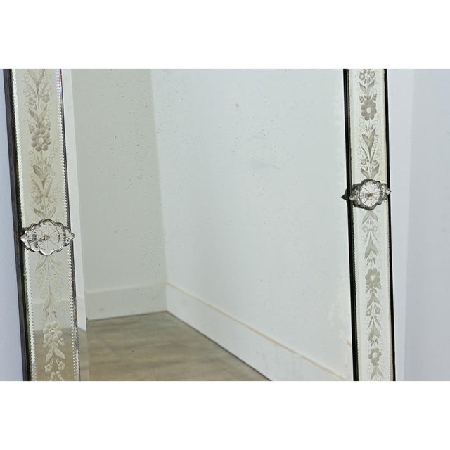 Italian 19th Century Venetian Mirror in Rectangular Frame For Sale - Image 10 of 14