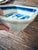 Antique Chinese Blue & White Export Porcelain Serving Dish | Pagoda Landscape 19th Century For Sale In Chicago - Image 6 of 12