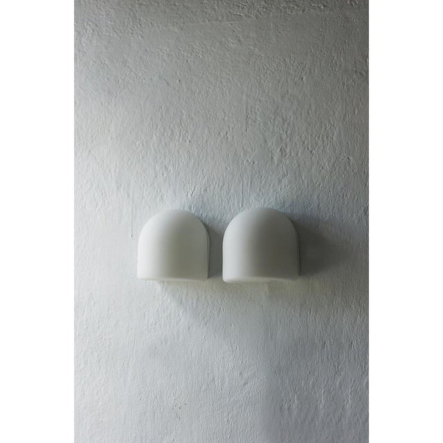 Contemporary Opaline Wall Lamps by Staff Leuchten, Set of 2 For Sale - Image 3 of 9