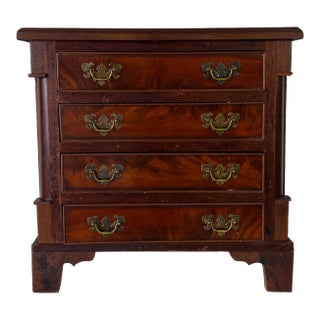 Antique Georgian Mahogany Wood Jewelry or Lingerie Chest For Sale