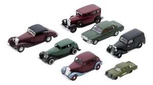 Miniature Mercedes-Benz Cars, Set of 7