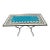 Artful Blue Mosaic Table For Sale