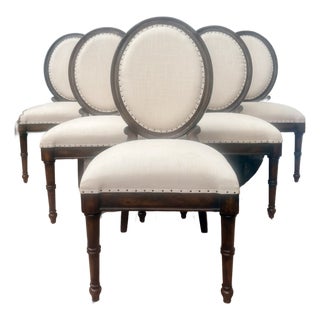 Stanley Furniture European Farmhouse Louis XVI Medallion Dining Chairs-Set of 6 For Sale