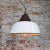 Industrial White Enamel, Cast Iron & Glass Pendant Lamp, 1950s For Sale - Image 4 of 6