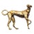 Early 21st Century Miniature Bronze Greyhound Figurine For Sale