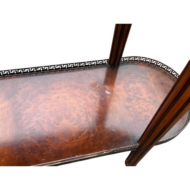 Late 20th Century Oval Console Gallery Top Theo Alexander Style For Sale - Image 15 of 16