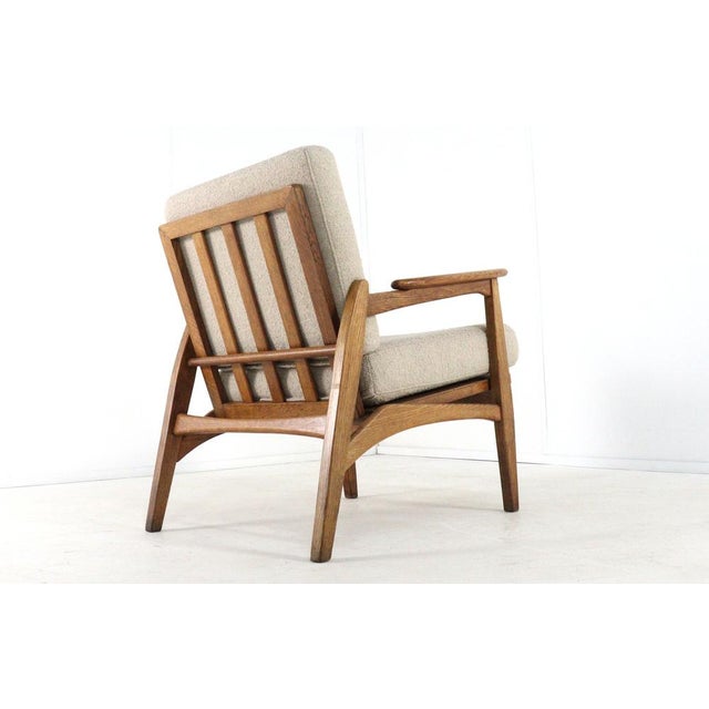 Wood Bernhout Armchair in Wood & Upholstery For Sale - Image 7 of 9