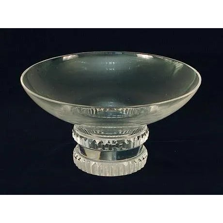 Machine-Age, French Art Deco, Crystal Glass Bowl by the Famous Jean Sala For Sale In San Francisco - Image 6 of 6