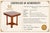 Mid 19th Century Antique Italian Walnut Side Table with Column Supports and Brass Details, 1850 For Sale - Image 5 of 6