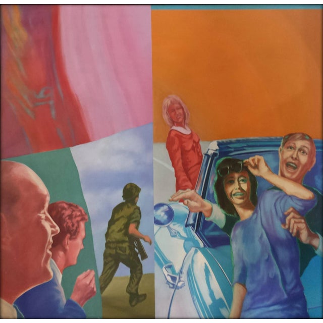 Wayne Timm, Oil on Canvas Titled: The Case of Goof and Spoof, 1968 For Sale In West Palm - Image 6 of 6