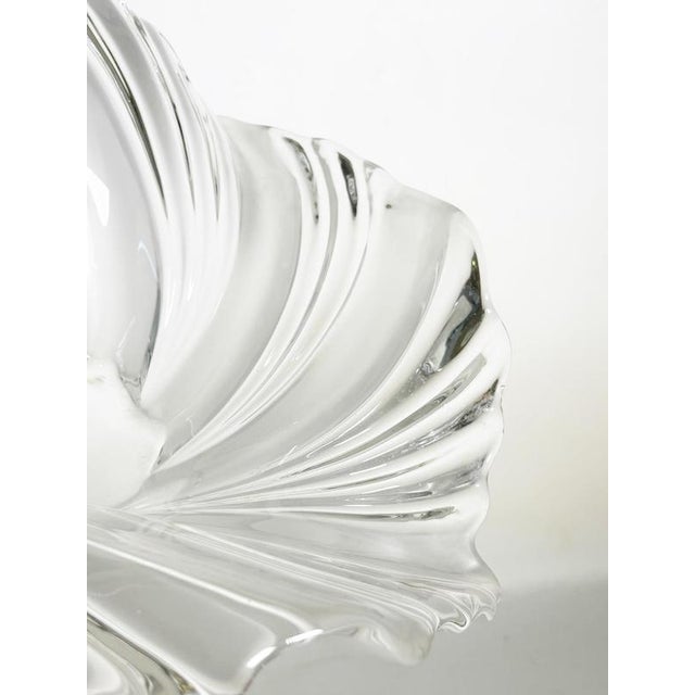 Glass Vintage Crystal Trinket Tray, France, 1970 For Sale - Image 7 of 9