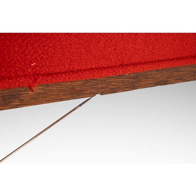 Red Set of Two ( 2 ) Neoclassical Lounge Chairs After the Casa Encantada by t.h. Robsjohn-Gibbings for Peterson Studios, Usa, C. 1960s For Sale - Image 8 of 18