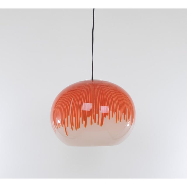 Murano Glass Anemone Pendant by Ludovico Diaz de Santillana for Venini, 1970s For Sale - Image 8 of 9