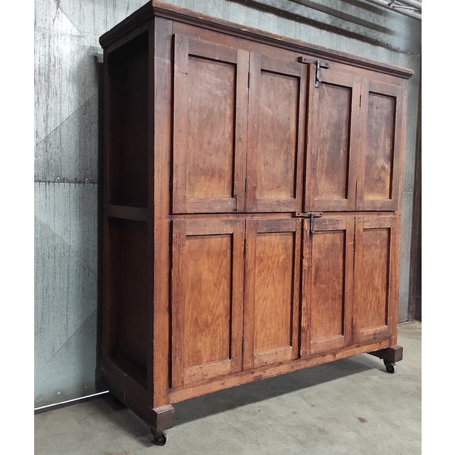 Rustic Antique Bakers Cabinet For Sale - Image 3 of 12