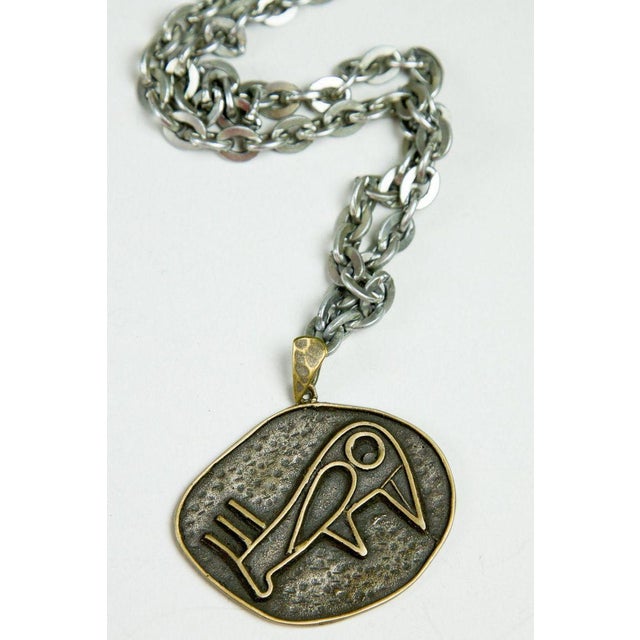 1970s Mid-Century Pendant with Raven Motif, 1970s For Sale - Image 5 of 5