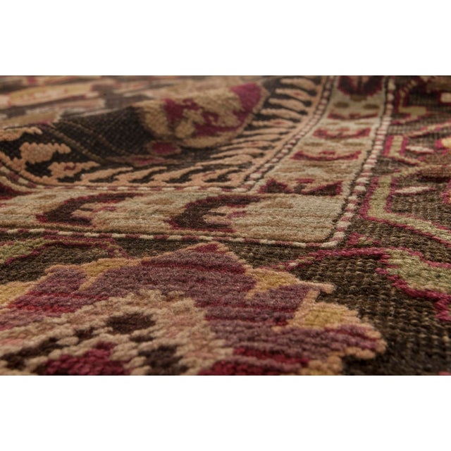 Traditional 19th Century Russian Karabagh Handmade Wool Rug For Sale - Image 3 of 4