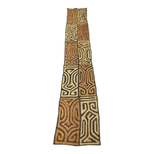 African Wall Hanging Kuba Cloth Raffia /Textile Zaire 133"