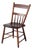 Antique Plank Seat Spindle Back Side Chair For Sale