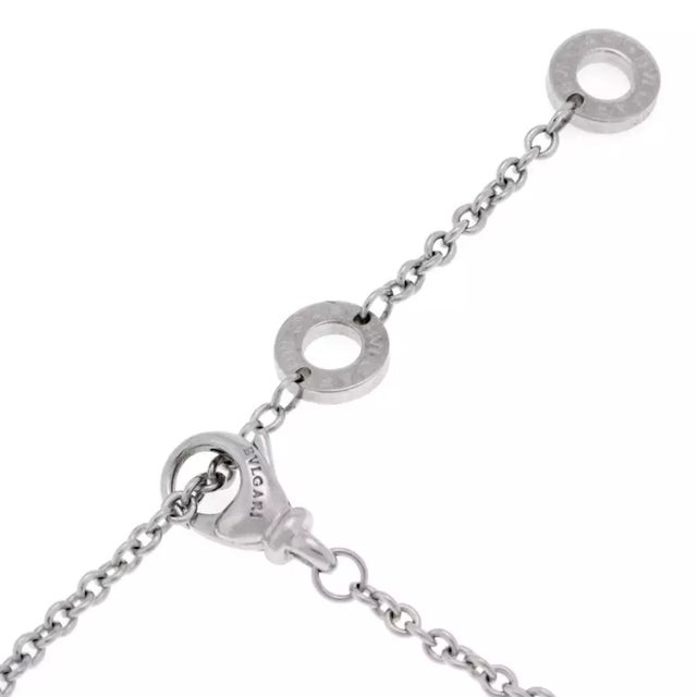 Bvlgari Bulgari B Zero Bracelet 1 18k White Gold Mini Charm Chain For Sale - Image 4 of 4