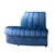 Contemporary Matthew Izzo Home Estelle Navy Velvet Outside Corner Banquette Sofa For Sale - Image 3 of 6