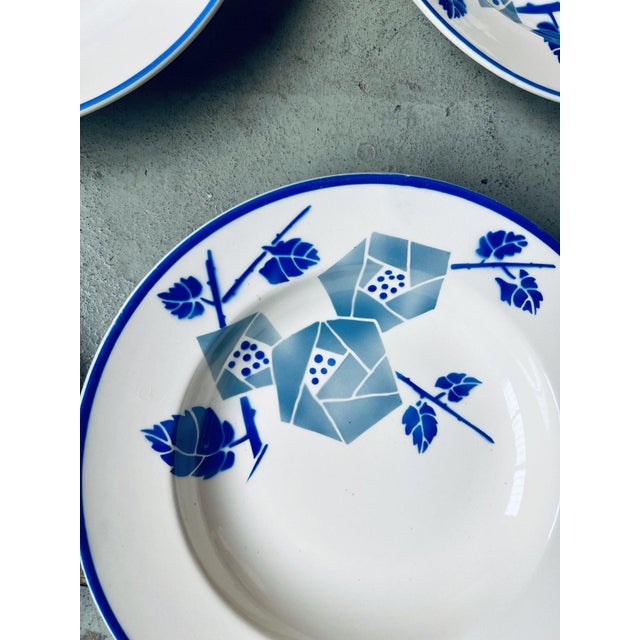 Vintage Art Deco Soup Plates from K&G Lunéville, 1940s For Sale - Image 3 of 6