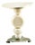 Oatmeal and Green Ceramic and Bronze Alto Side Table by Henry Holland Studio For Sale