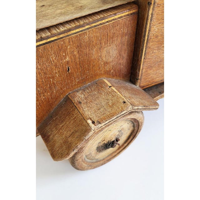 Antique Handmade Wooden Toy Truck, 1940s For Sale - Image 9 of 11