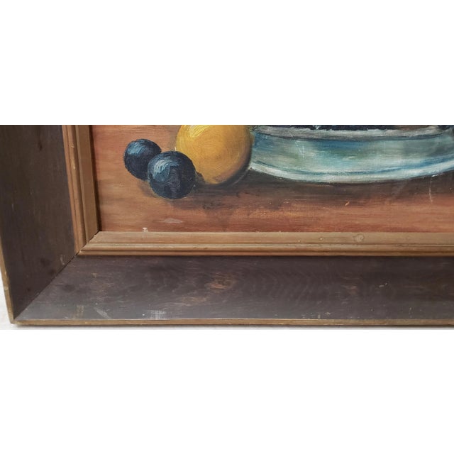 Arthur Dow "Fruit Still Life" Original Oil Painting c.1920s American still life oil painting by A. Dow. Created on canvas...