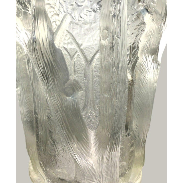 1930s Josef Inwald Barolac Dans La Forêt 1930s Art Deco Forest Glass Vase 10" For Sale - Image 5 of 10