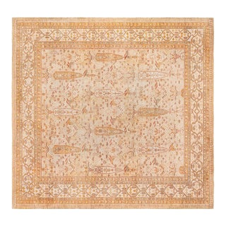 Antique Turkish Oushak Rug For Sale