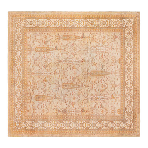 Antique Turkish Oushak Rug