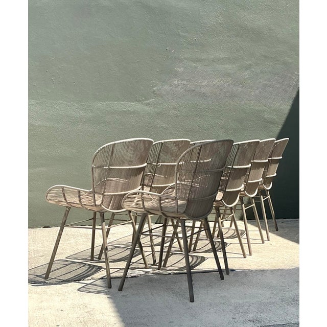 Early 21st Century Vintage Originals Rose Dining Chairs - Set of 8 For Sale - Image 5 of 12