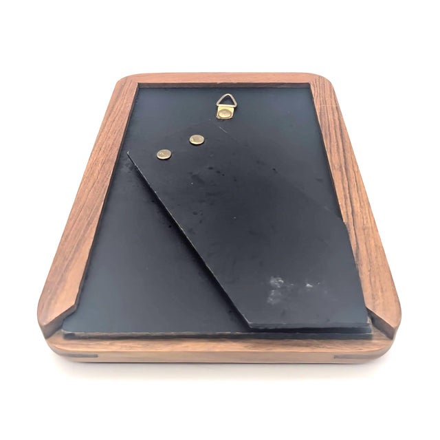 1970s Teak Wood 3.5" X 5" Photo Frame For Sale - Image 12 of 12