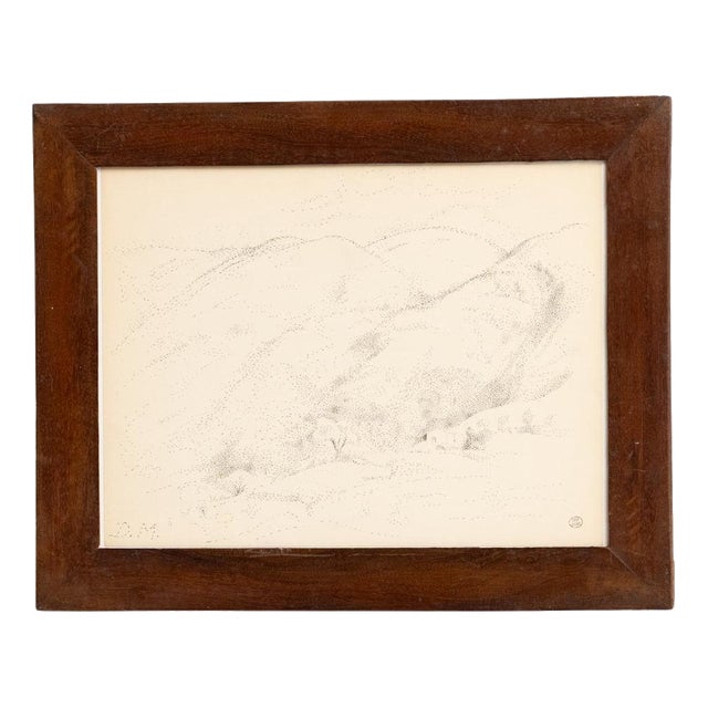 Dora Maar, Pointillist Artwork, 1960, Ink on Paper, Framed For Sale