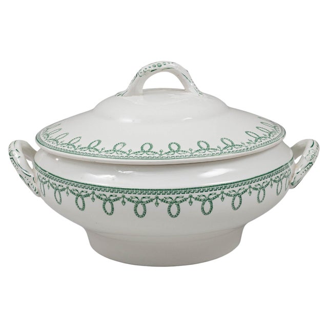 20th Century Belgian Special Edition Porcelain Tureen With Lid For Sale - Image 15 of 18