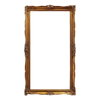 Antique Large European Painting Frame - Perfect for a Mirror or Painting For Sale