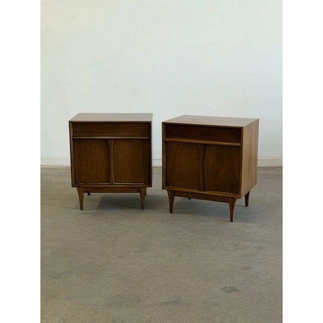 Mid 20th Century Sculptural Nightstands, A Pair For Sale - Image 9 of 11