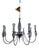 8-Arm Chandelier attributed to Flavio Poli for Seguso, 1960s For Sale