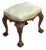 Chippendale Style Mahogany Framed Stool, 1890s For Sale