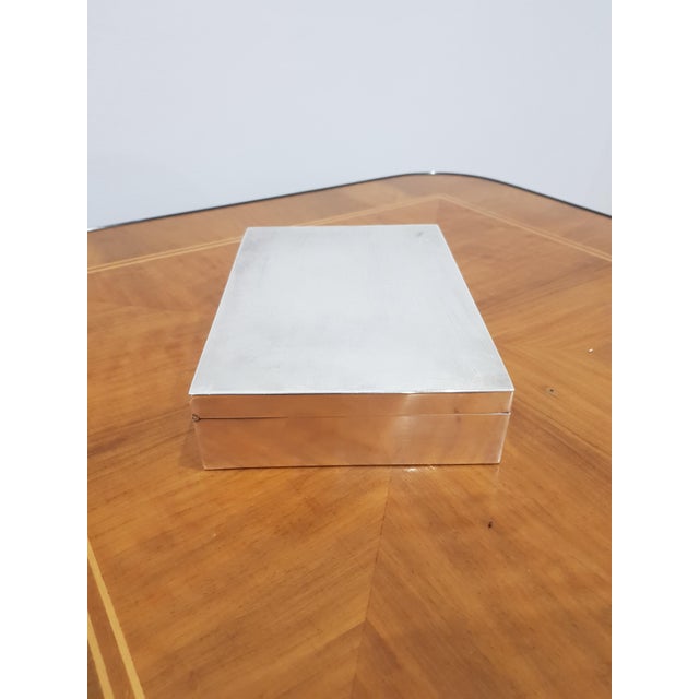 Silver Cigar Box in 925 Silver For Sale - Image 3 of 9