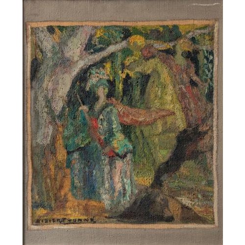 Framed dimensions: 59 x 51 cm Picture dimensions: 46 x 38 cm Signed at the front 'Didier-Tourné', titled La Chasse (The...