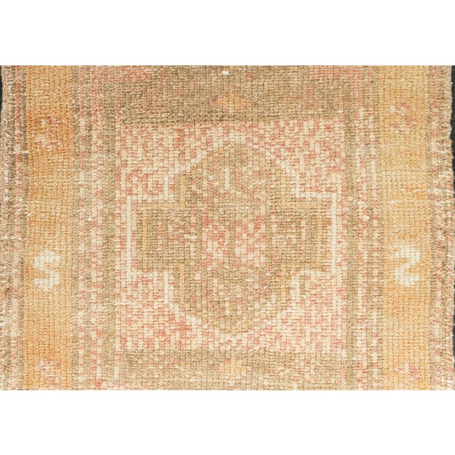 Turkish Mini Rug Oriental Hand Knotted Vintage Rug 1'8" x 2'11" #21265 For Sale - Image 4 of 8
